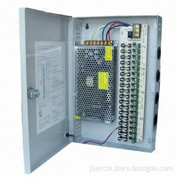 CCTV Power Supply for Cameras with 30A Current and 110 to 250V Input Voltage